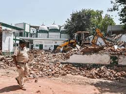 Masjid and madrassa demolished