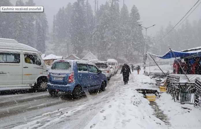 snow and rains in kashmir