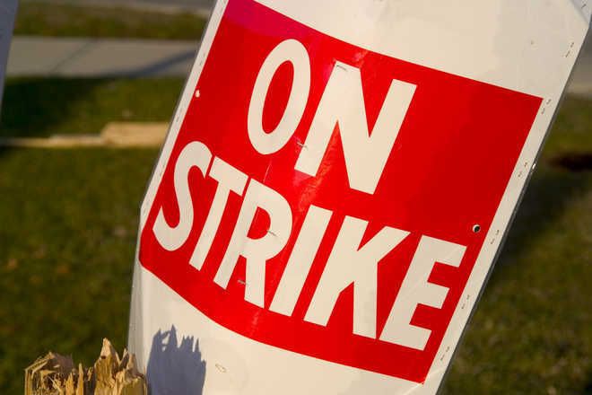 on strike